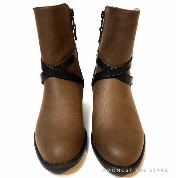 Chaps Dayna Harness Riding Ankle Boots Booties - Picture 3 of 6